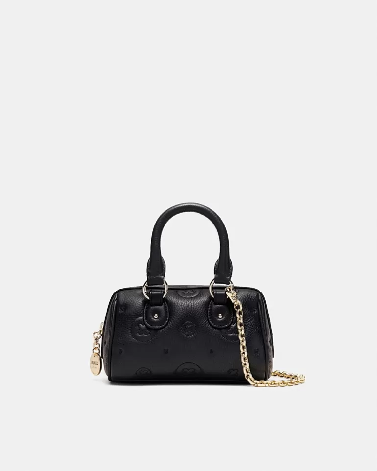 Fashion Flashback Leather Mini Bowler Crossbody Bag Tote Bags