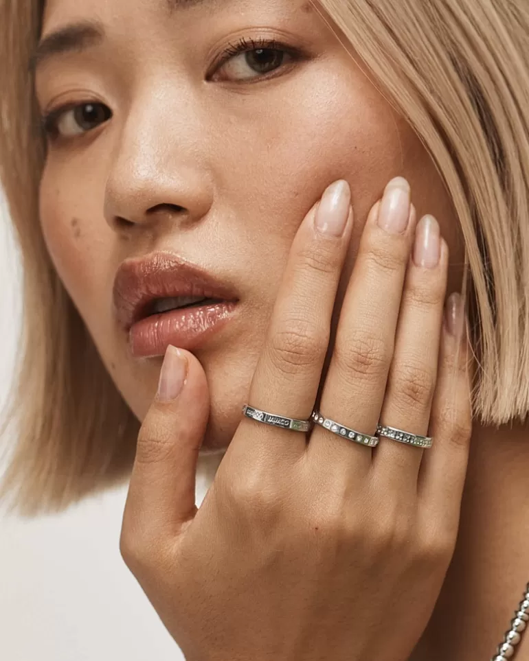 Clearance Halo Ring Stack Rings