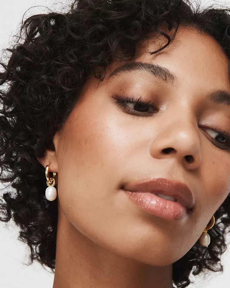 Online Splice Charm Hoop Earrings Earrings